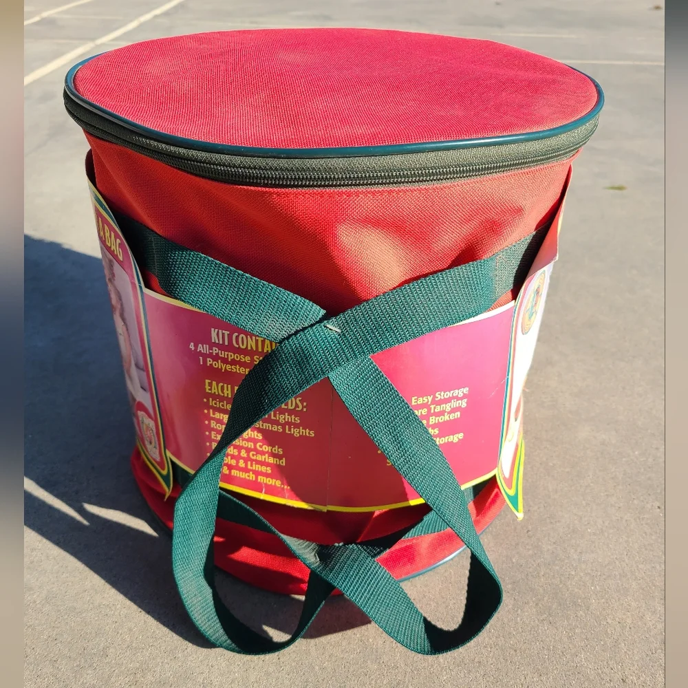 Christmas Light Storage Reels In a Bag
